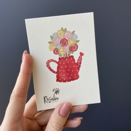 Открытка Лейка с доставкой в Обнинске и Малоярославце – Rosalia Flowers