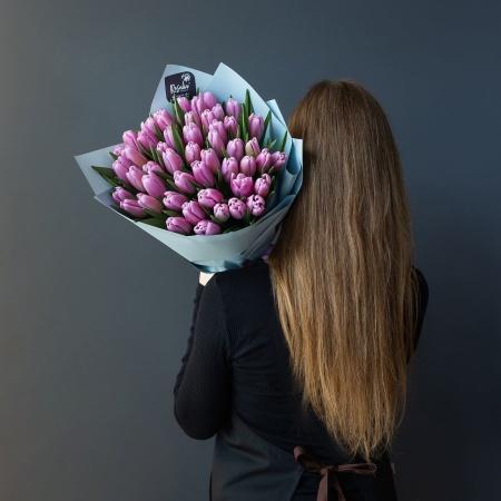 Тюльпан моно №5 51 шт с доставкой в Обнинске и Малоярославце – Rosalia Flowers