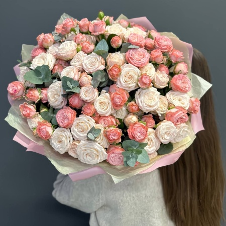 Монобукет №465 с доставкой в Обнинске и Малоярославце – Rosalia Flowers