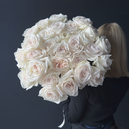 Роза Пионовидная White O’hara 60см с доставкой в Обнинске и Малоярославце – Rosalia Flowers