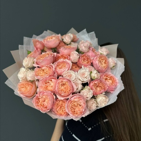 Монобукет №464 с доставкой в Обнинске и Малоярославце – Rosalia Flowers